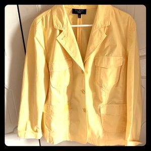 Talbots Yellow Blazer, size 16W